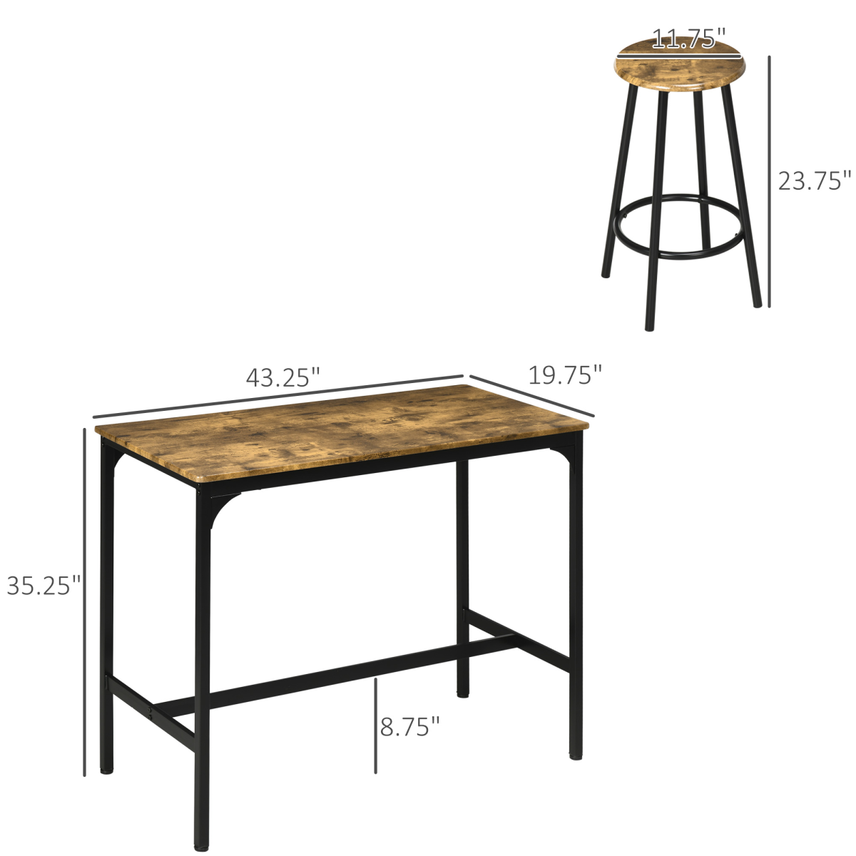 Pub Table and Chair