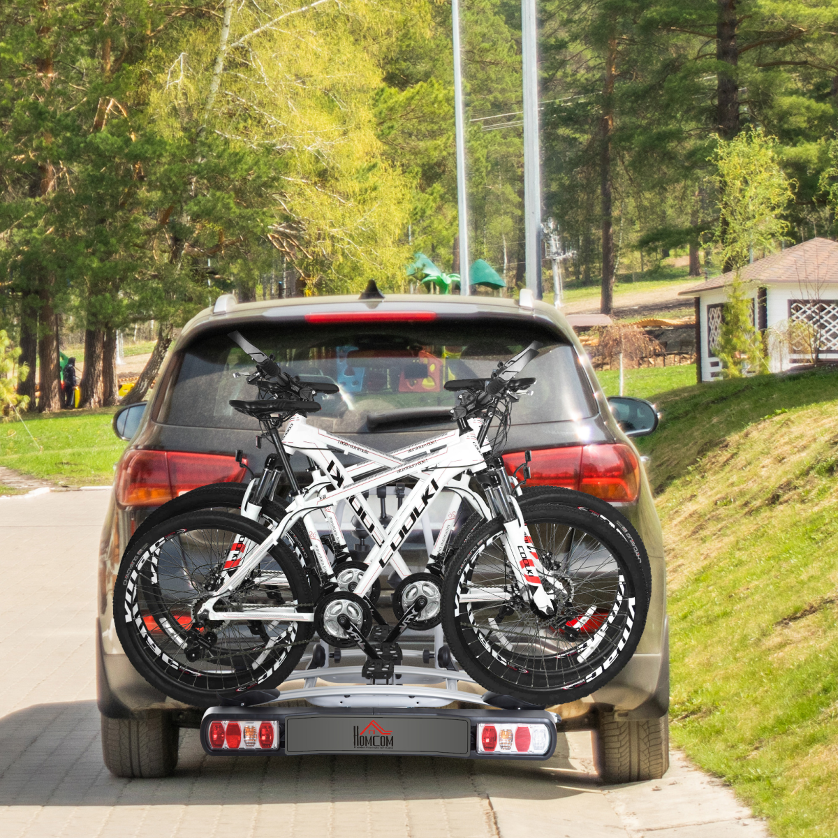Bicycle Carrier Rear-mounted Bike Rack Rear Tow Bar Carrier Outdoor