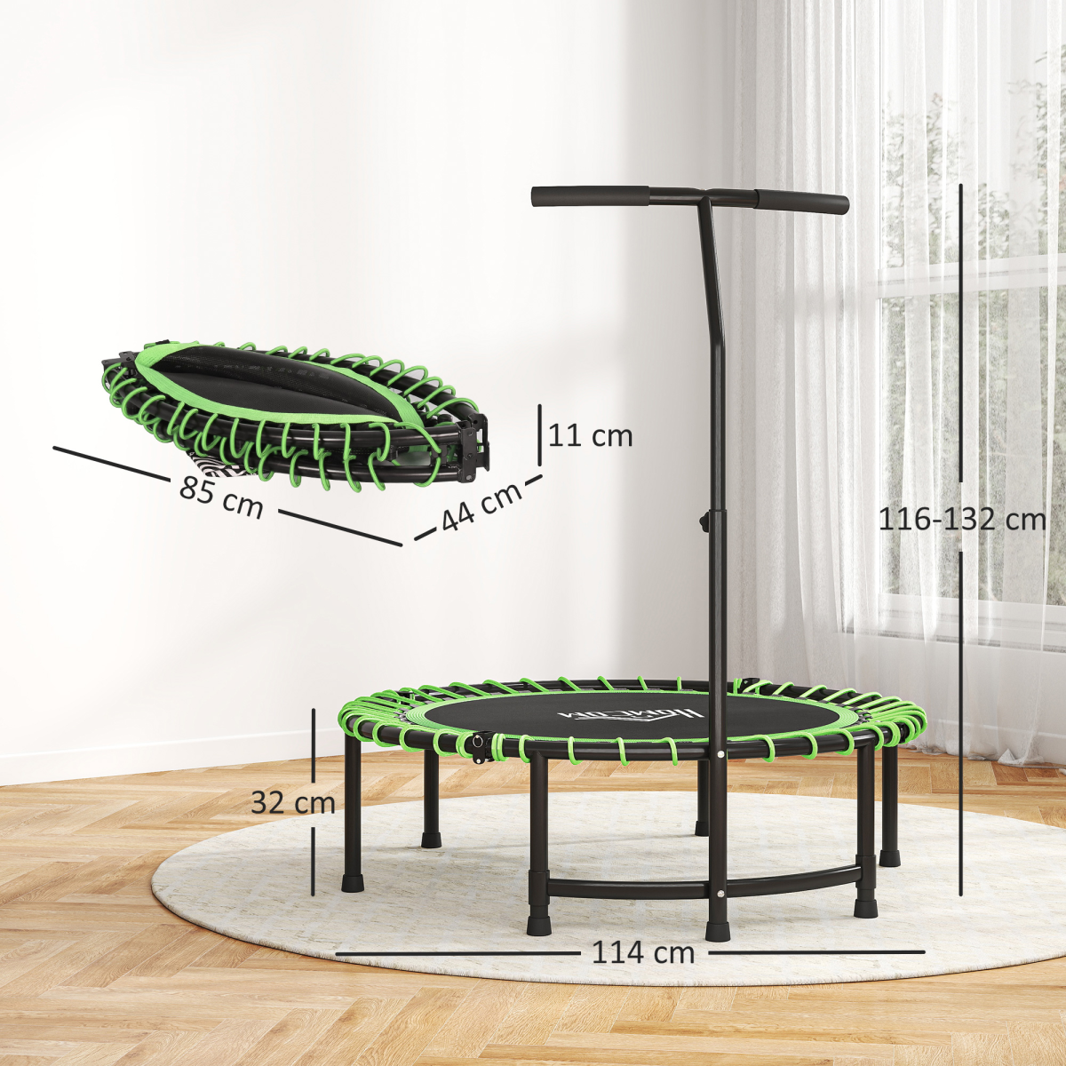 Versatile Mini Trampoline for Indoor & Outdoor Fitness Fun!