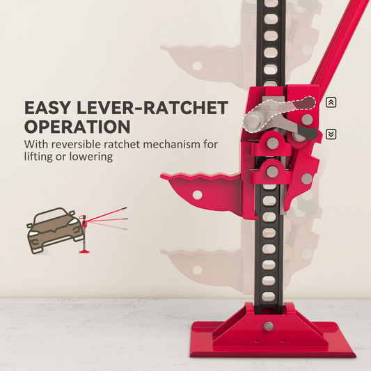 Heavy-Duty 3 Tonne Car Jack with Anti-Rust Coating & Easy Lever Operation