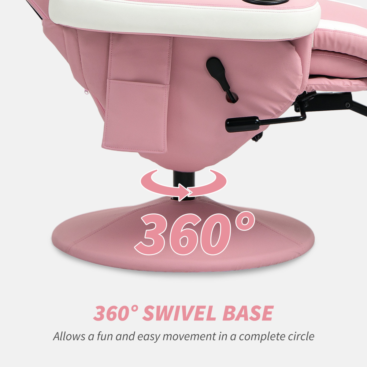 Manual Recliner Armchair PU Sofa Chair