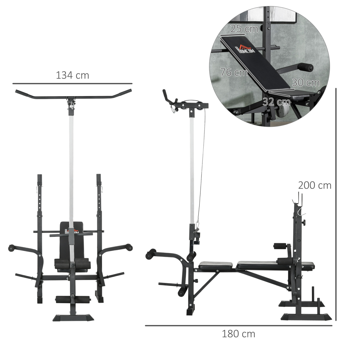Weight Bench Multifunction Full Body Workout Bench