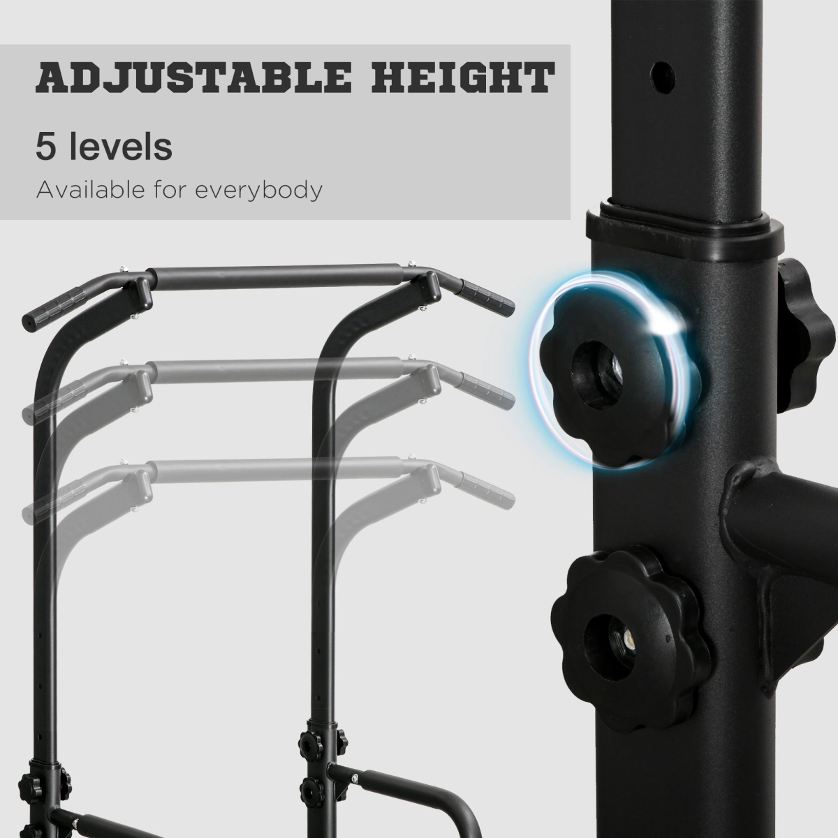 All-in-One Power Tower: Dip Station, Pull-Up Bar & Push-Up Gym