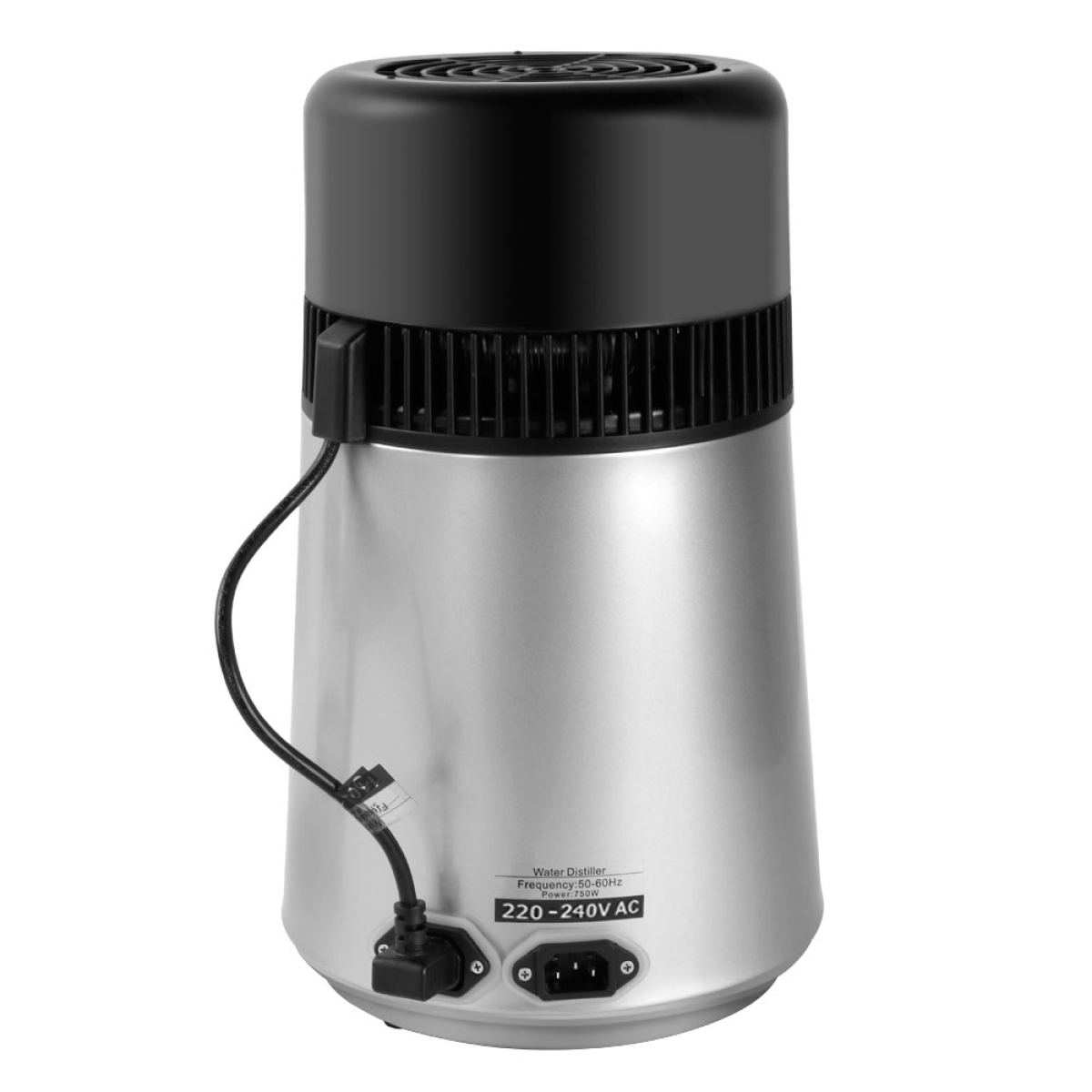 750W Water Distiller & Purifier - Stainless Steel, Glass Water Filters