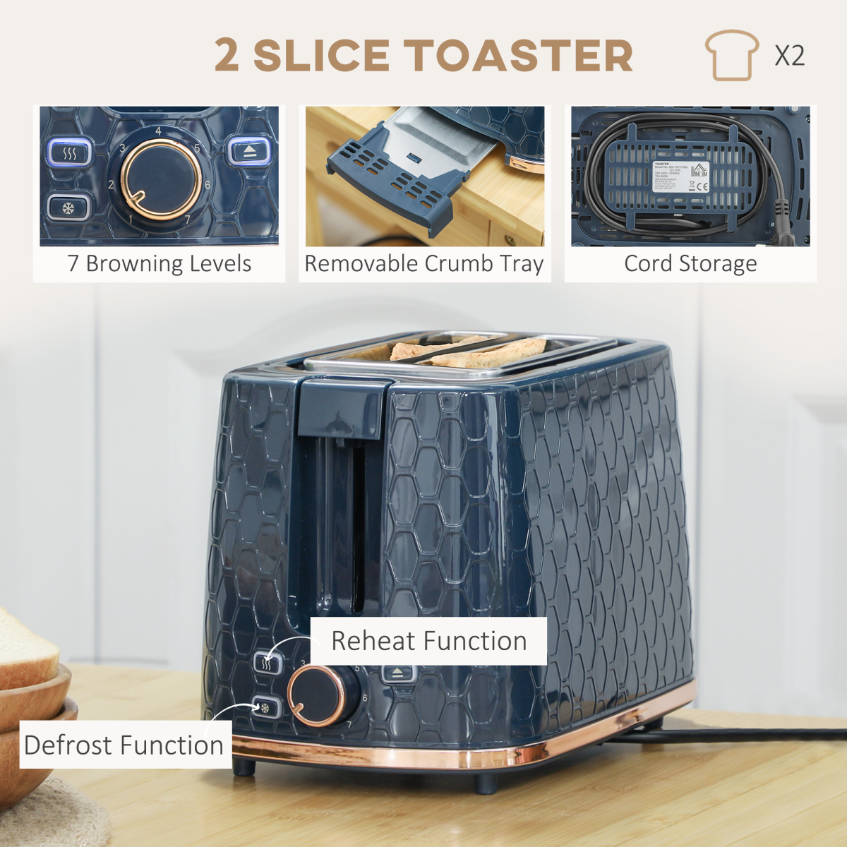 Sleek Kettle & Toaster Set