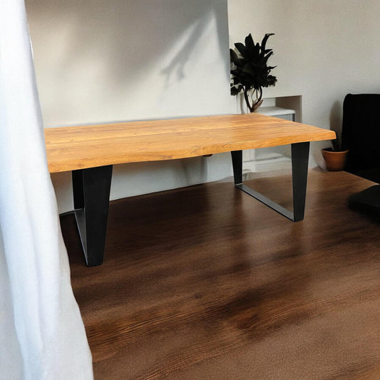 WOODEN COFFEE TABLE 115CM