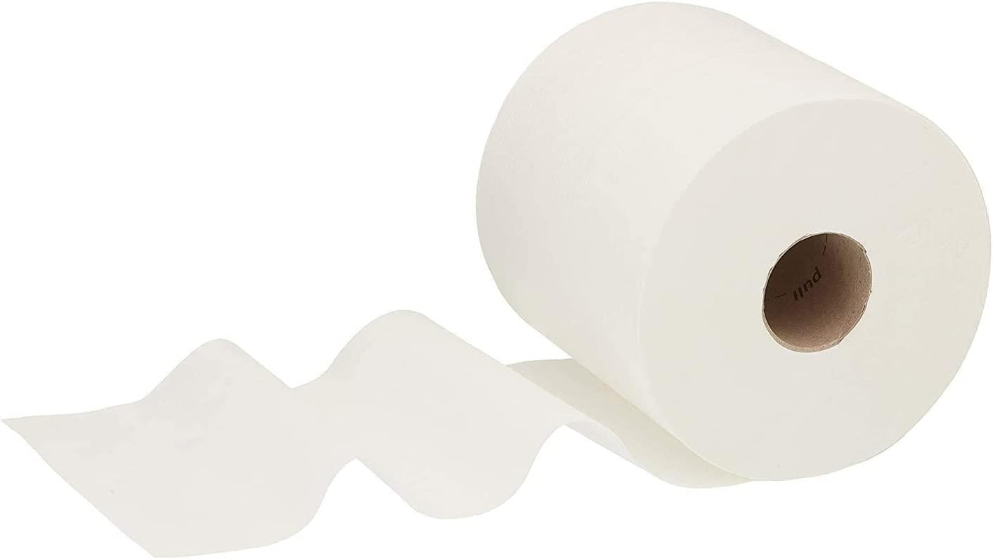 Centrefeed 6-Pack White 2-Ply Rolls - Super Absorbent Kitchen Towels