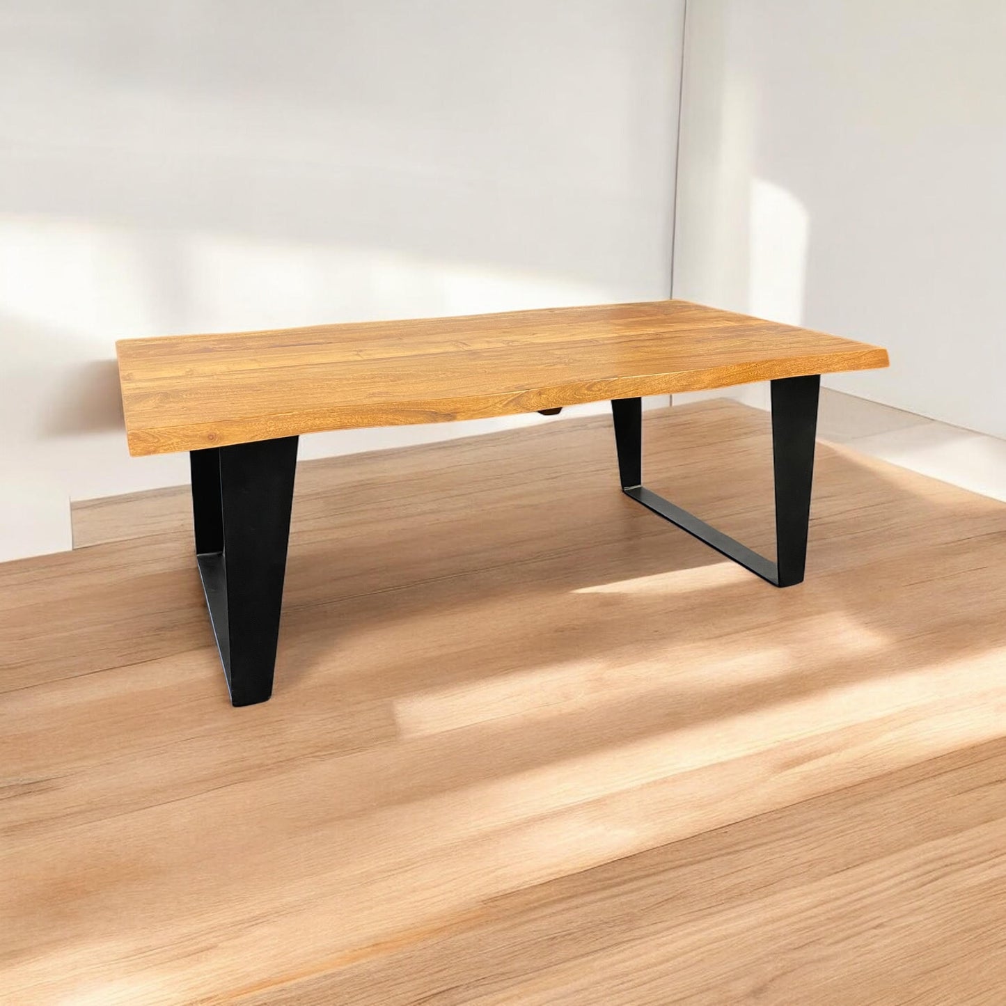WOODEN COFFEE TABLE 115CM