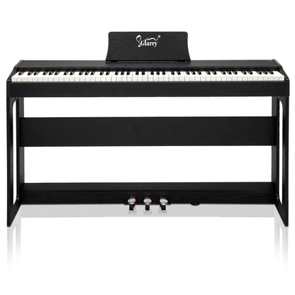 Glarry 88 Keys Full Weighted Keyboards Digital Piano with Furniture Stand