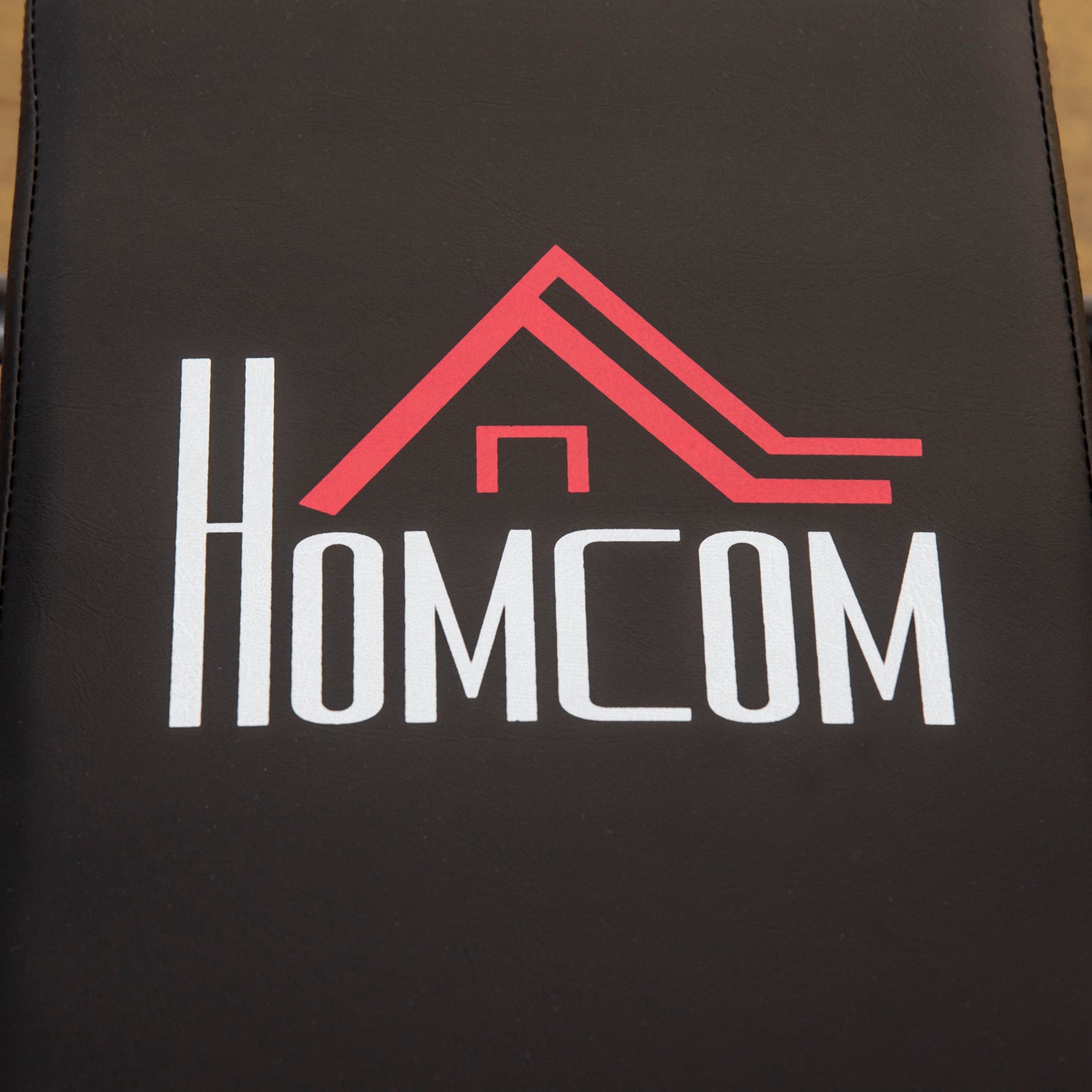 HOMCOM Adjustable Weight Bench with Barbell Rack & Dip Station - Foldable Black