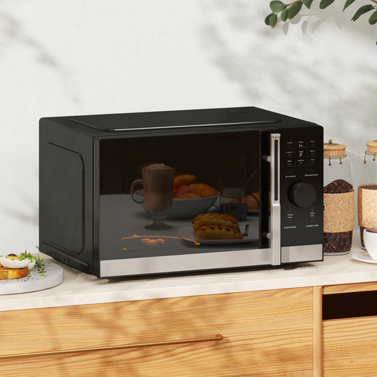 23L Digital Microwave Oven - Auto Cook, 10 Power Levels, Eco-Friendly!