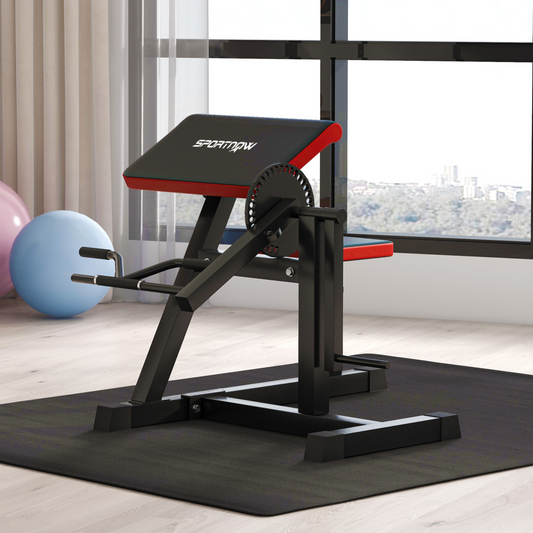 Adjustable Preacher Curl Bench with Elbow Cushion for Home Gym