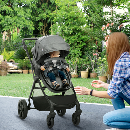 Ultimate Foldable Baby Pushchair - Reclines, Compact & Lightweight Travel Stroller