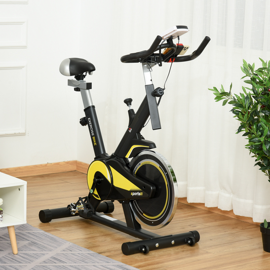 Exercise Bike 10KG Flywheel Cycling w/ Adjustable Resistance LCD Display