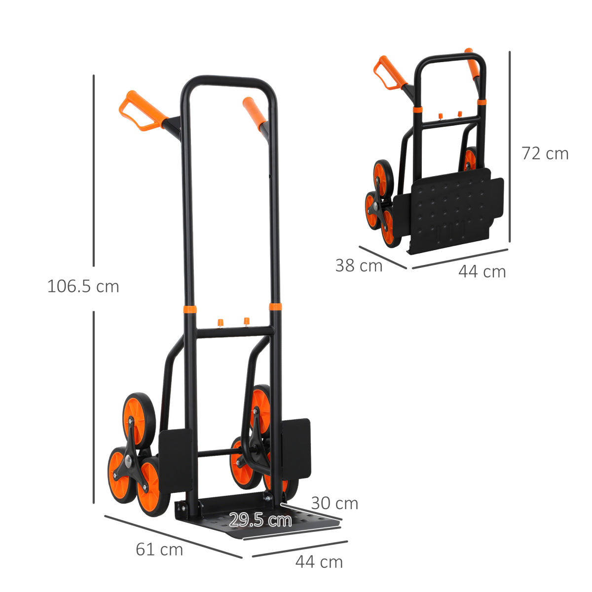 Foldable Hand Truck Pro - Compact, Heavy-Duty Folding Cart
