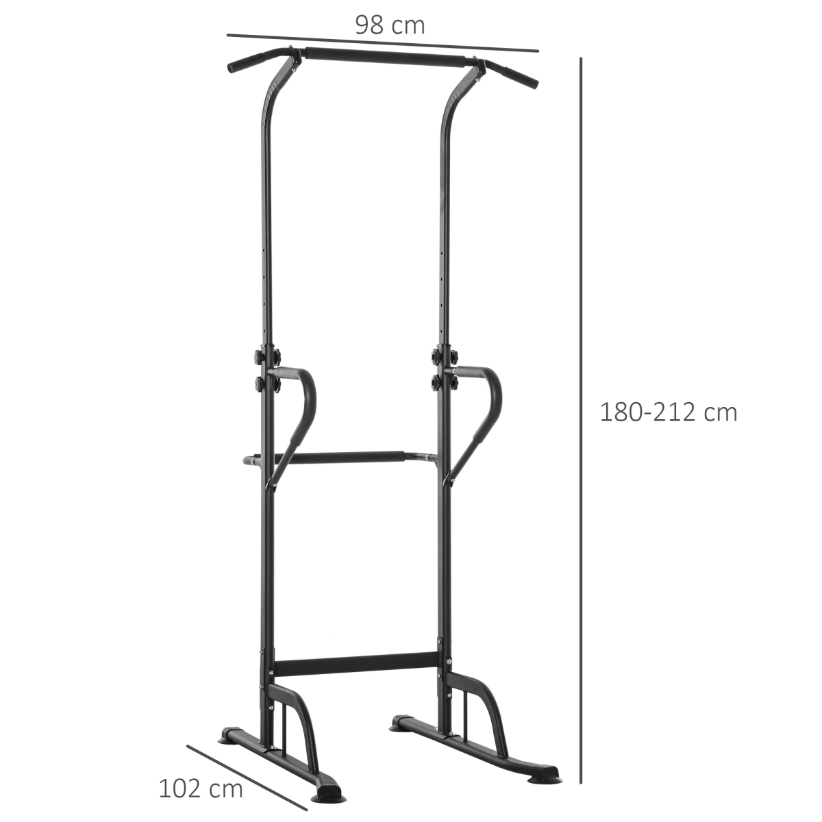 All-in-One Power Tower: Dip Station, Pull-Up Bar & Push-Up Gym