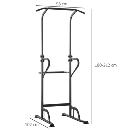 All-in-One Power Tower: Dip Station, Pull-Up Bar & Push-Up Gym
