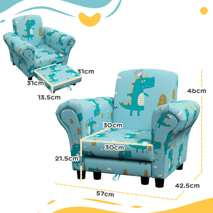 Kids Sofa Set with Stool