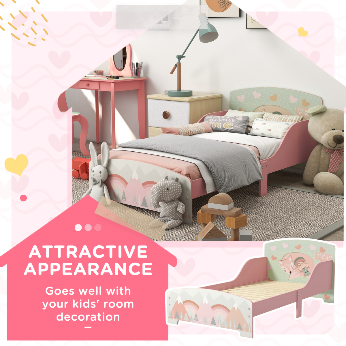 Pink Toddler Bed Frame