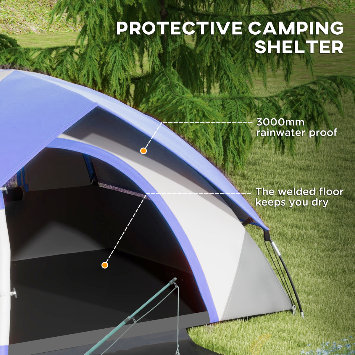 Camping Tent for 3-Persons