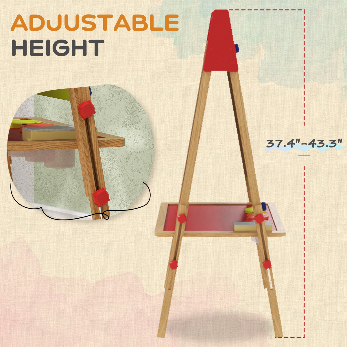 Kids Art Easel - Mess-Free Painting & Drawing Station