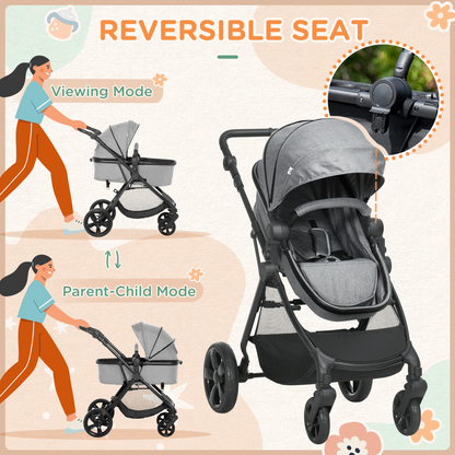 Ultimate Foldable Baby Pushchair - Reclines, Compact & Lightweight Travel Stroller