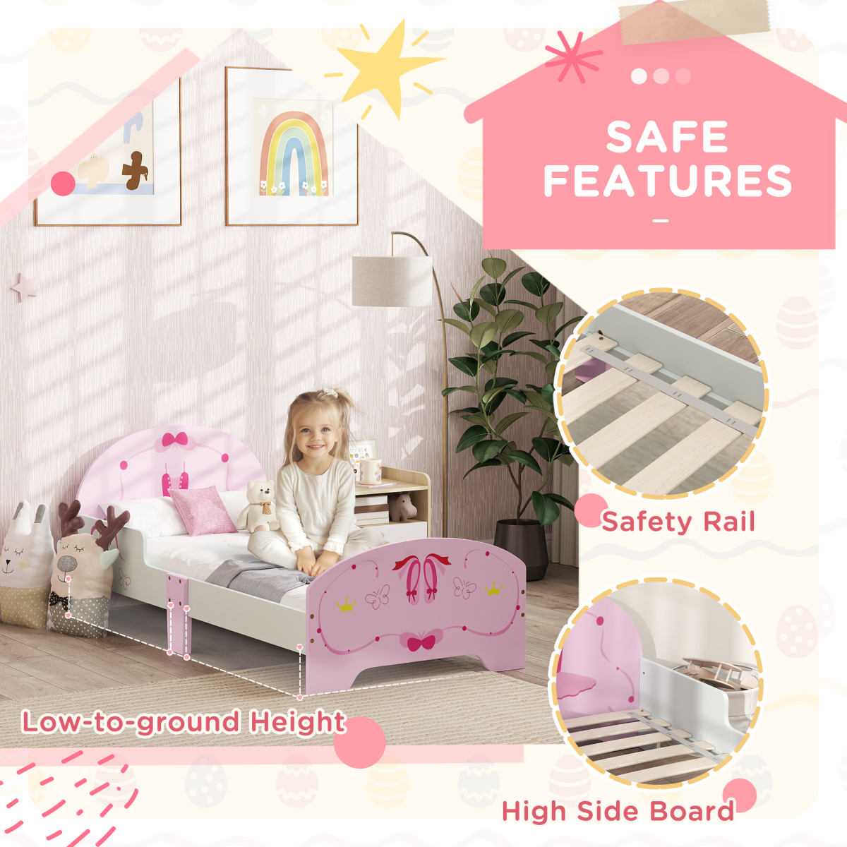 Ballet-Themed Toddler Bed