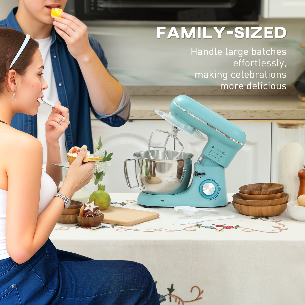 MasterChef 1300W Stand Mixer with 4.5L Bowl - Ultimate Kitchen Companion!