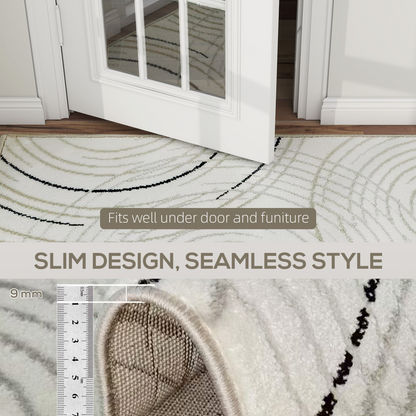 Elegance Swirl Area Rug - Durable, Hypoallergenic, Perfect for Any Room!