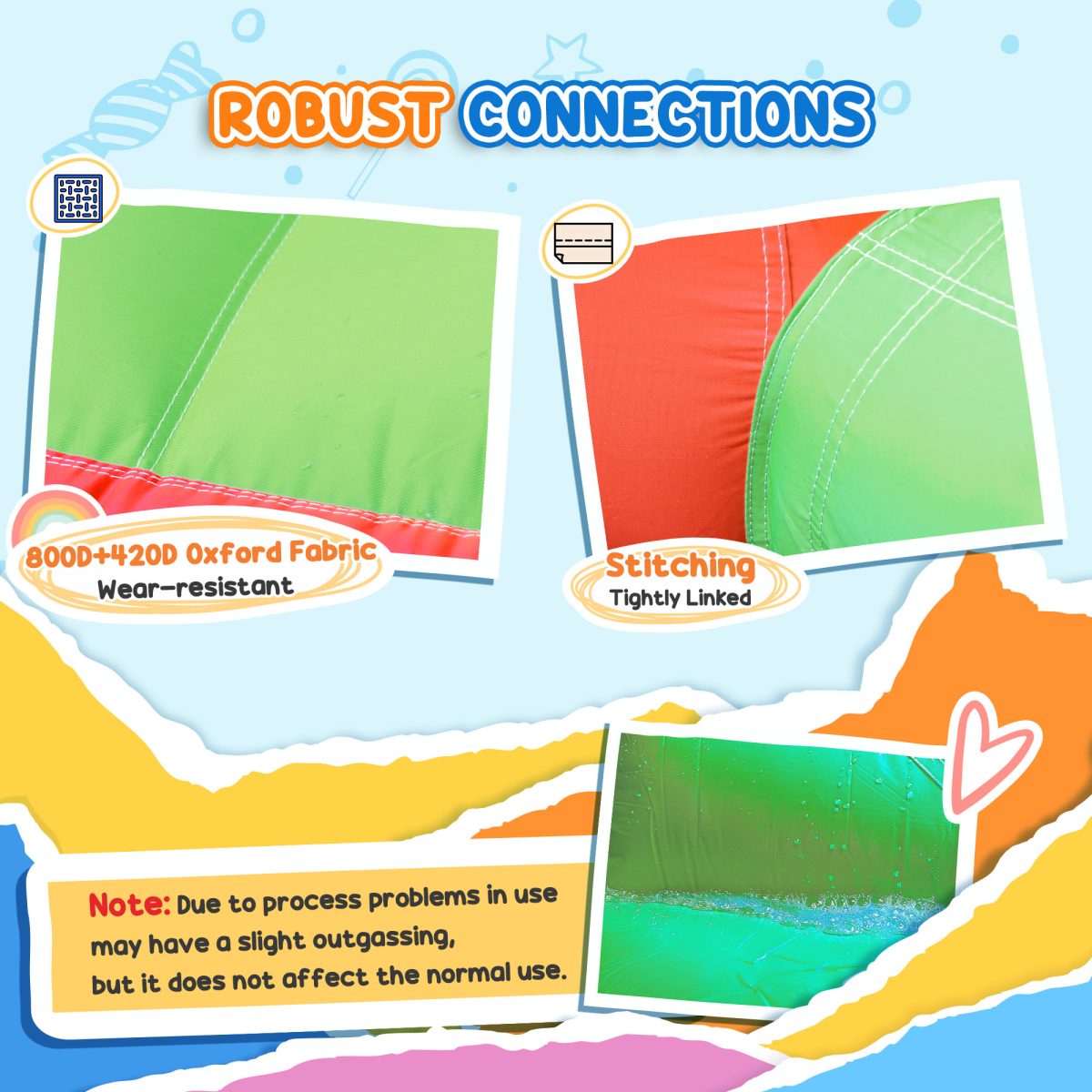 4-in-1 Bouncy Castle with Slide & Pool - Fun Anywhere, Quick Inflate!