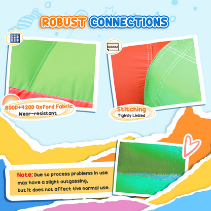 4-in-1 Bouncy Castle with Slide & Pool - Fun Anywhere, Quick Inflate!