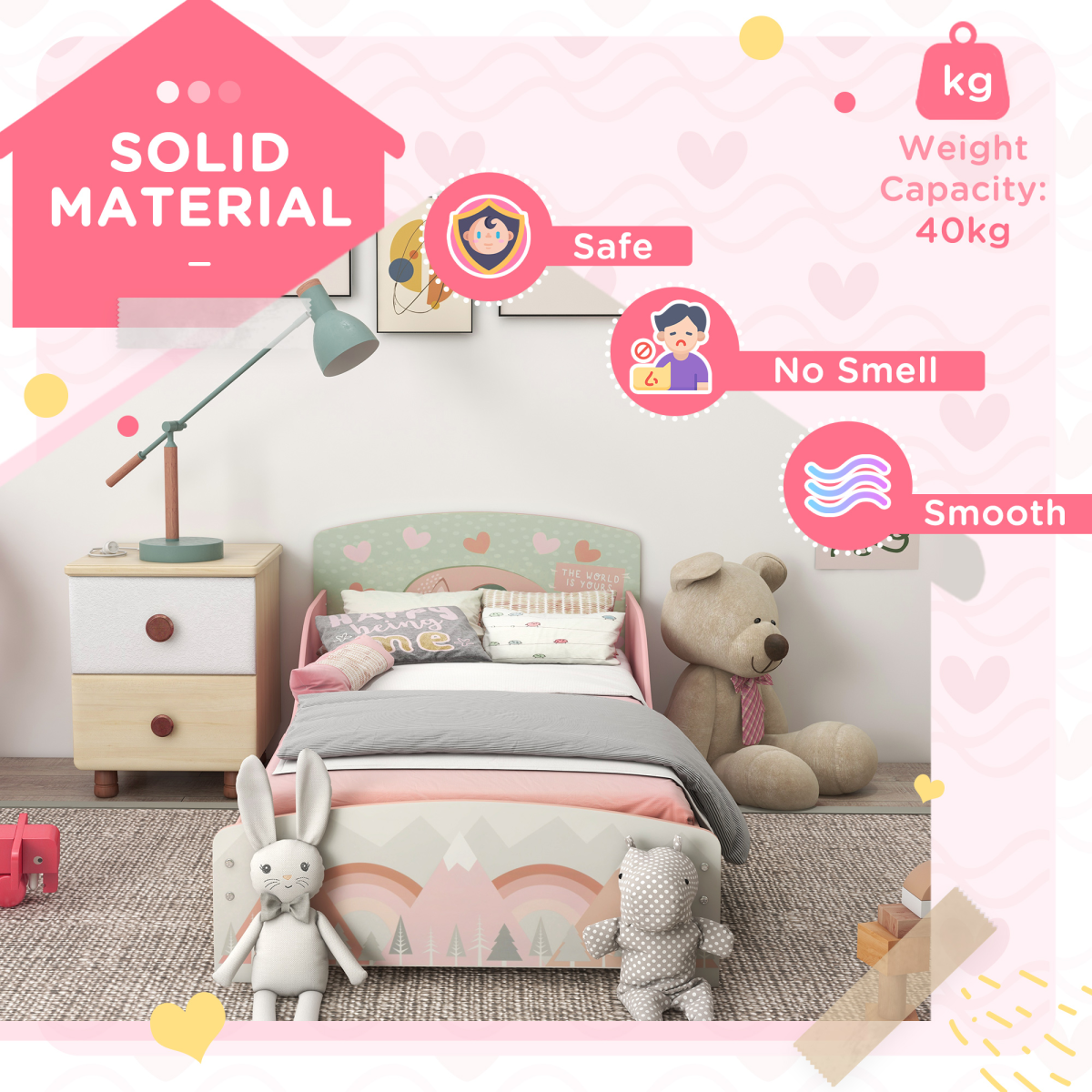 Pink Toddler Bed Frame