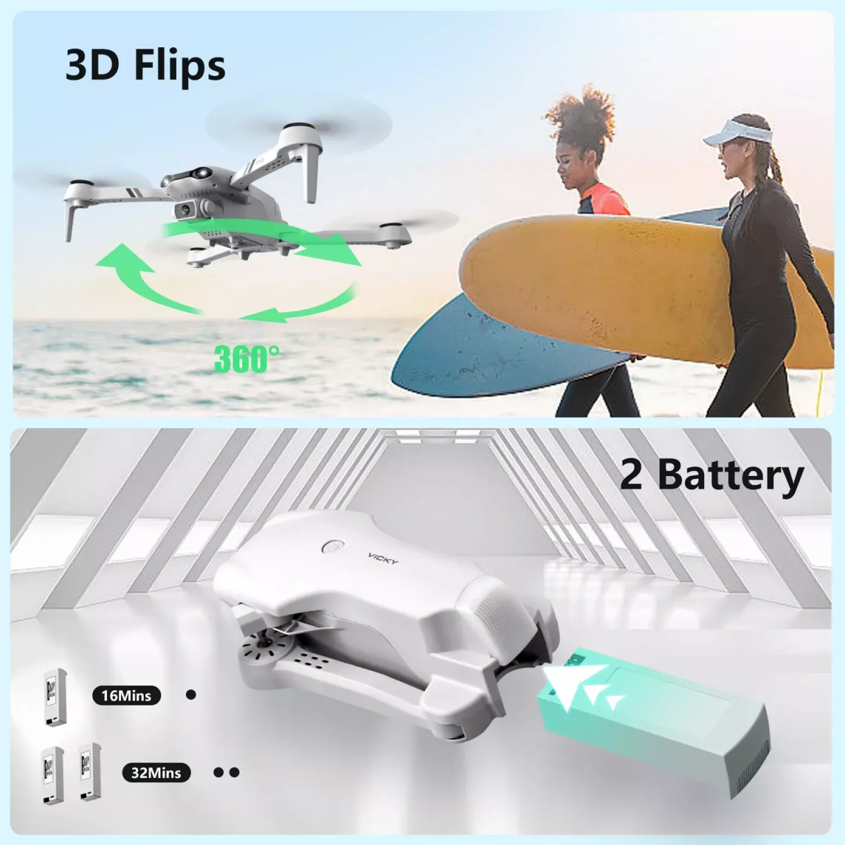 Foldable Drone / RC Quadcopter