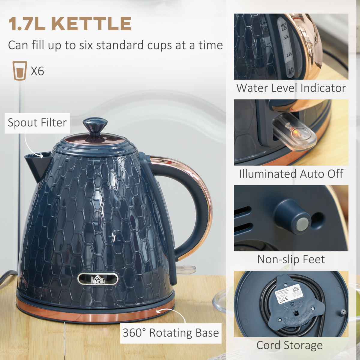 Sleek Kettle & Toaster Set