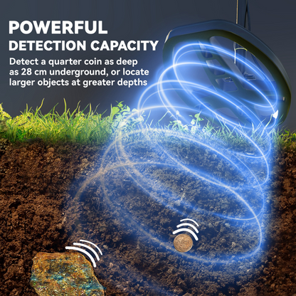 Outsunny Gold Metal Detector with DSP Chip, 5 Modes, IP68 Waterproof Coil