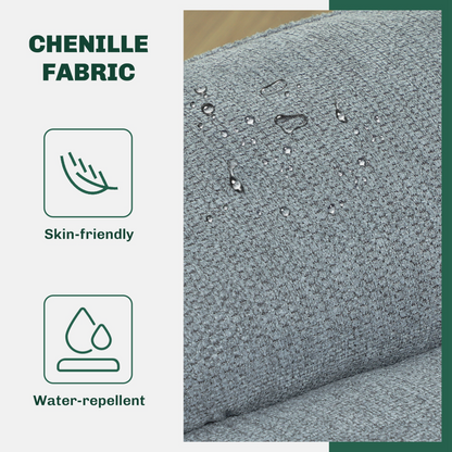 Accent Chair with Water-Repellent Chenille Fabric