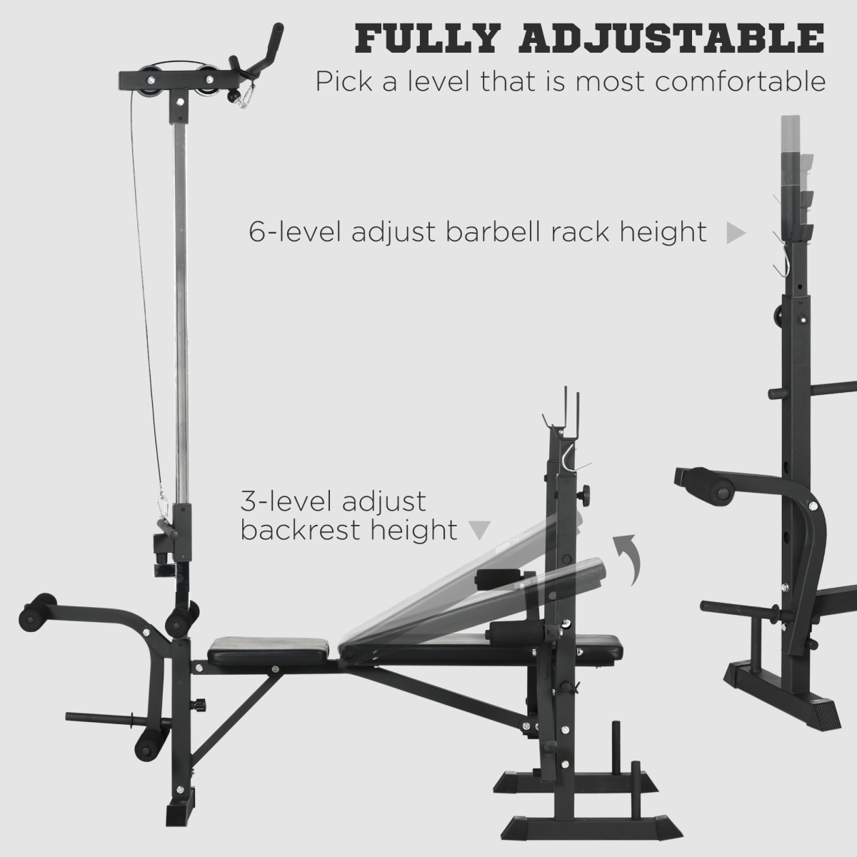 Weight Bench Multifunction Full Body Workout Bench