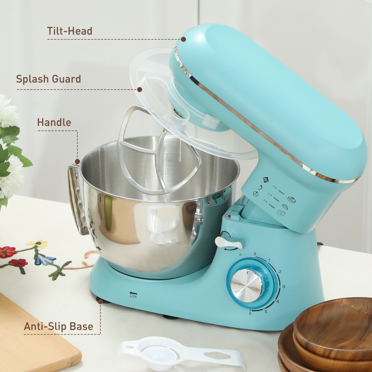MasterChef 1300W Stand Mixer with 4.5L Bowl - Ultimate Kitchen Companion!