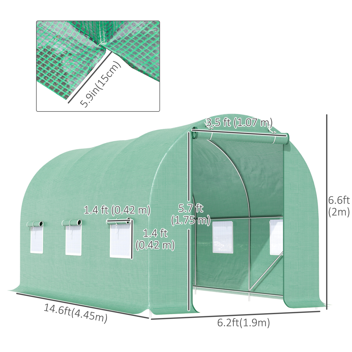 Walk-in Tunnel Greenhouse