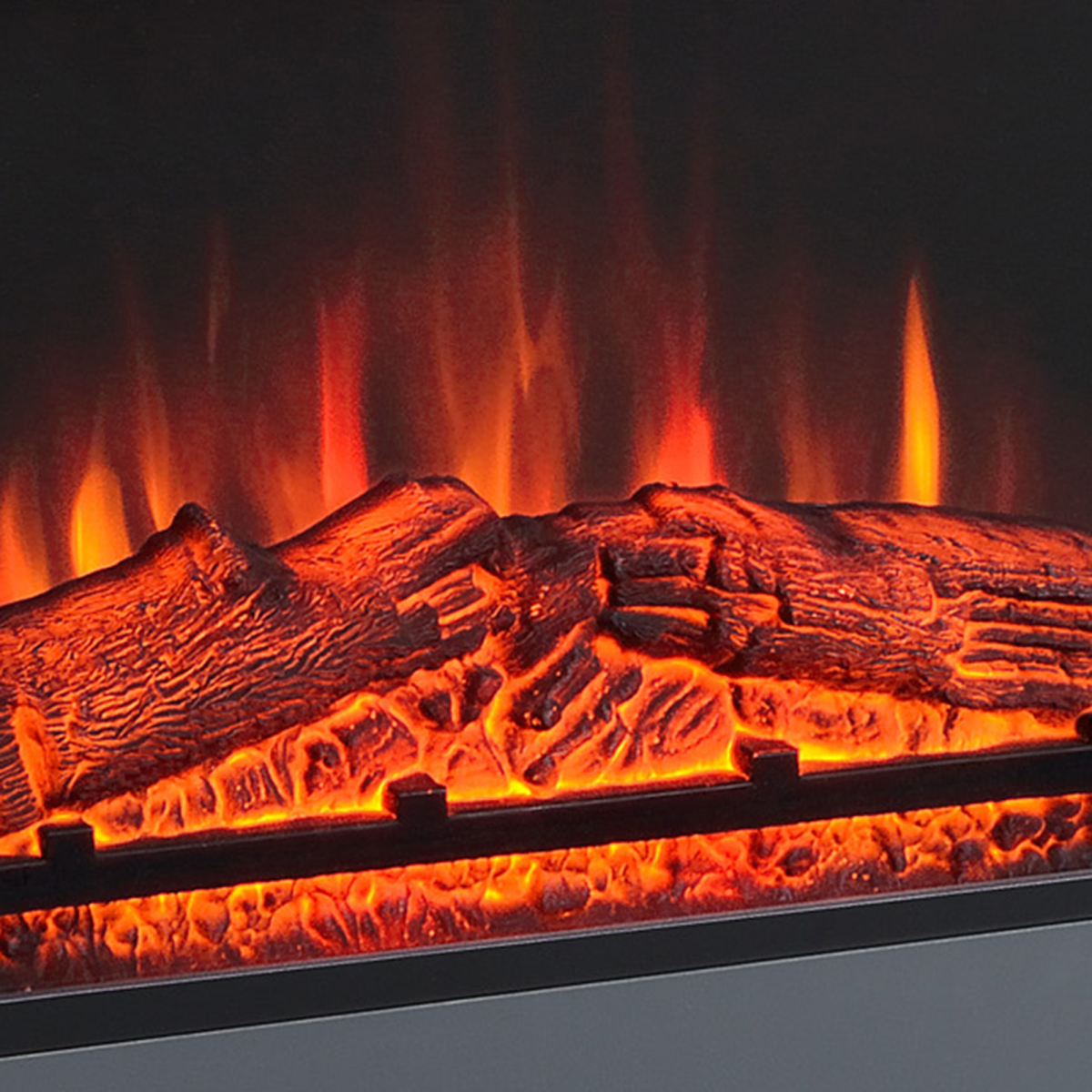 Electric Fireplace Suite Remote Freestanding Fireplace Heater with LED Flame
