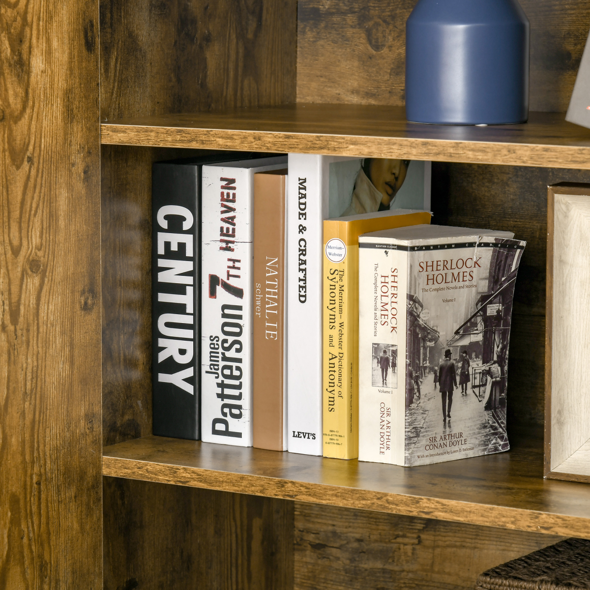 Rustic 4-Door Farmhouse Cabinet: Sturdy Storage with Industrial Flair
