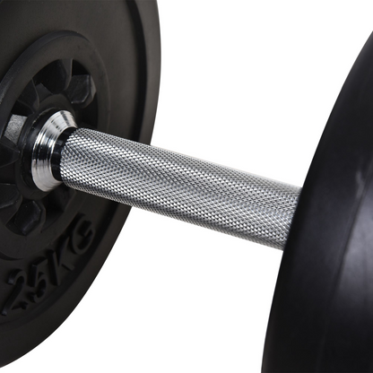 Dumbbells and Barbell Set with 65kg Adjustable Weights for Home Gym