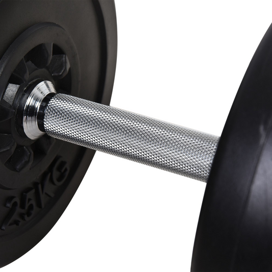 Dumbbells and Barbell Set with 65kg Adjustable Weights for Home Gym