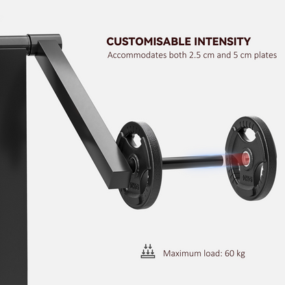 Adjustable Preacher Curl Bench with Elbow Cushion for Home Gym