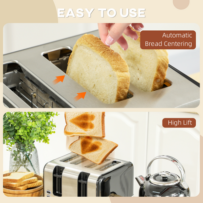 Kettle & 4-Slice Toaster Set