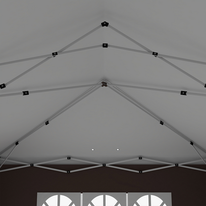 3 x 6m Pop Up Gazebo Height Adjustable Party Tent w/ Storage Bag Black