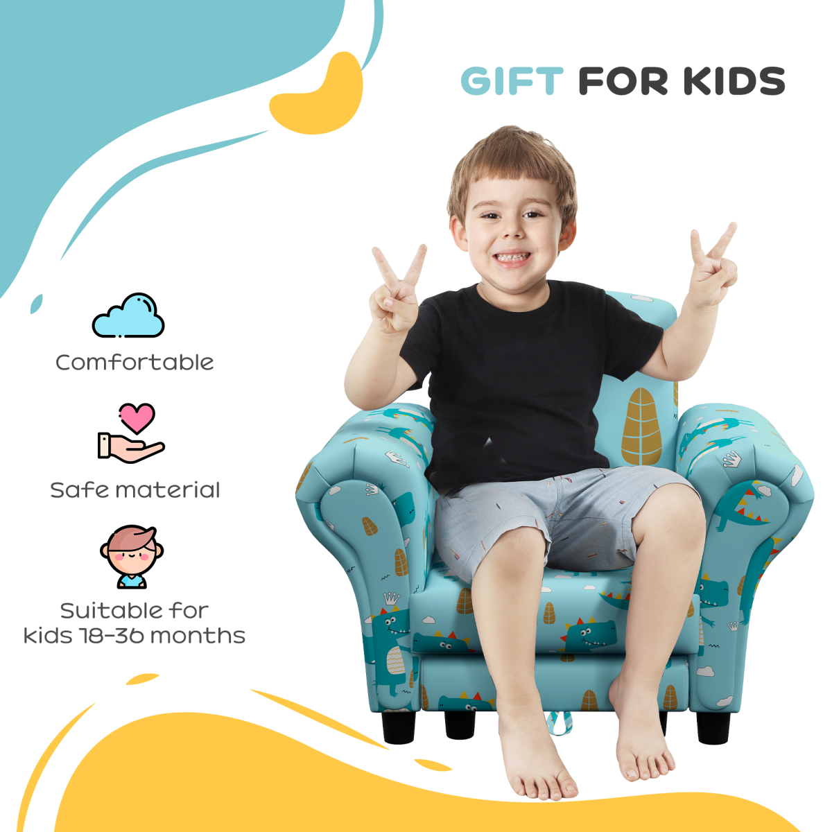Kids Sofa Set with Stool