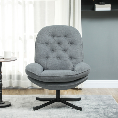 Accent Chair with Water-Repellent Chenille Fabric