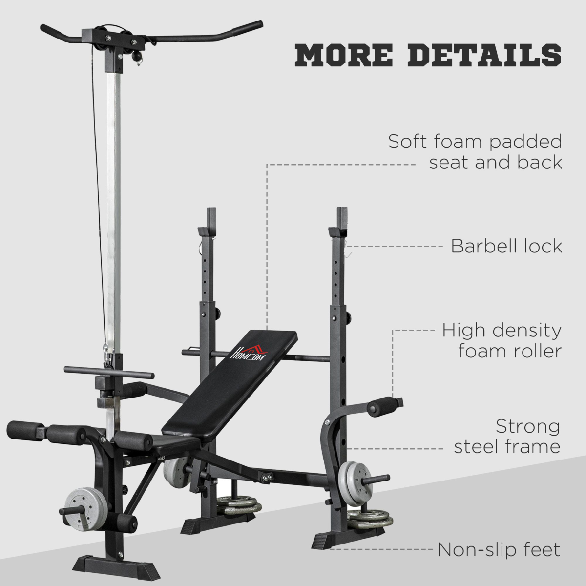 Weight Bench Multifunction Full Body Workout Bench