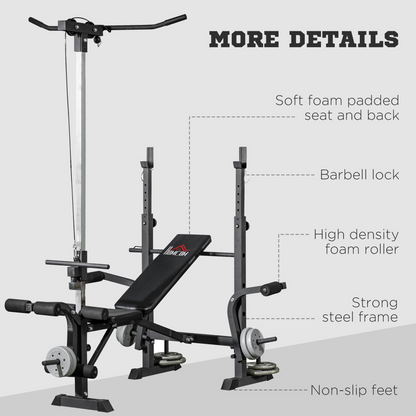 Weight Bench Multifunction Full Body Workout Bench